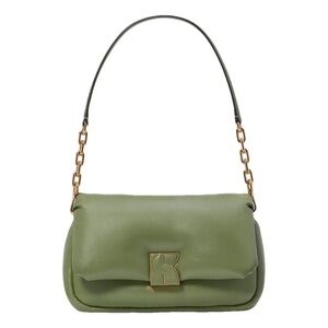Kate Spade Dakota Olive Puffy Shoulder/Crossbody Bag with Gold Accents